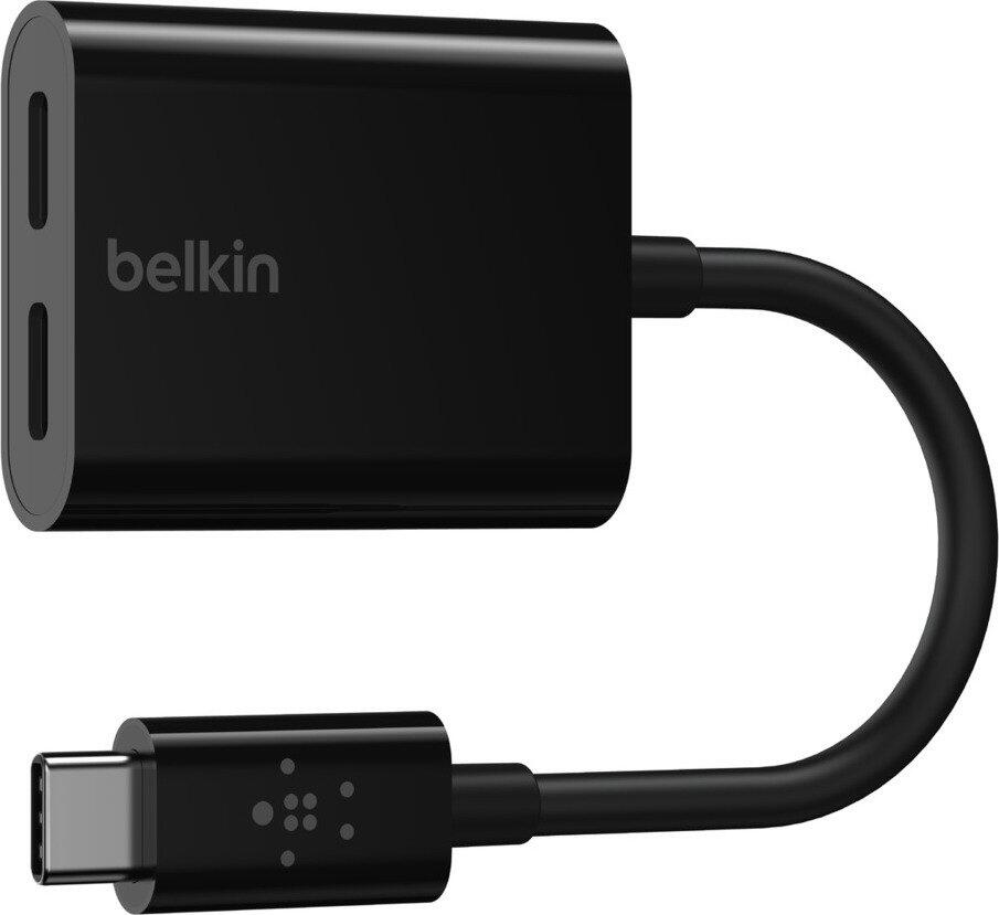 Belkin ROCKSTAR™ USB-C Audio- und Ladeadapter, schwarz Belkin ROCKSTAR™ USB-C Audio- und Ladeadapter, schwarz